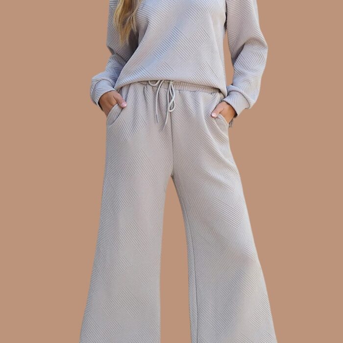 Gray Textured Lounge Set